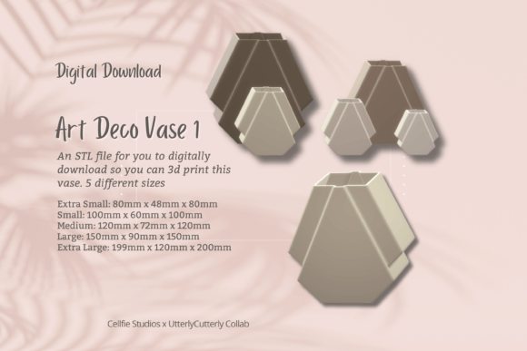 Art Deco 1 Vase STL File