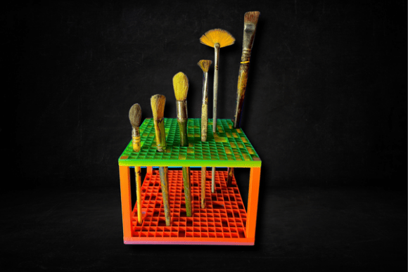 Brush Holder for Artists – Painting Desk