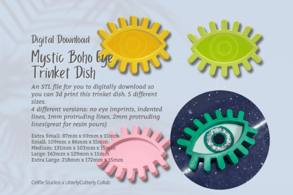 Mystic Eye Trinket Dish STL File