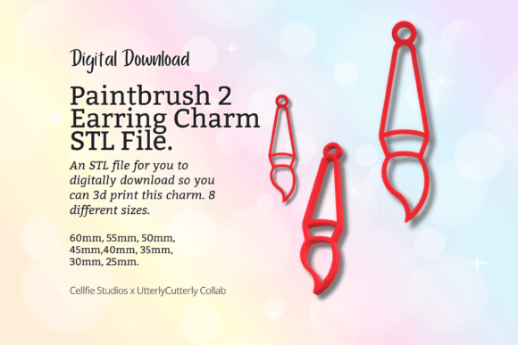The Rise of Accessible Digital Fabrication: A Deep Dive into the Paintbrush Earring 2 Charm STL File - Di