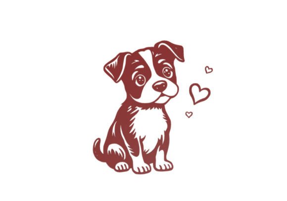 Wall Art Stylized Puppy Figurine: A Creative Companion