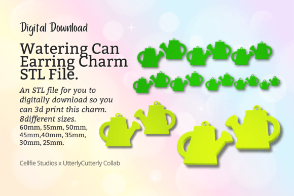 Watering Can Earring Charm STL File - Digital: A Comprehensive Evaluation for 3D Printing Enthusiasts
